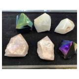 6-quartz Incl. Pink, White & More, 2.5x2.5in 6-quartz Incl. Pink, White & More, 2.5x2.5in