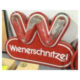 Large Wienerschnitzel 3D sign by Loren, 9x80x63in Large Wienerschnitzel 3D sign by Loren, 9x80x63in
