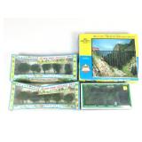 Miniature Train Trestle Bridge & scenic trees Miniature Train Trestle Bridge & scenic trees