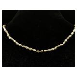 14k Gold Clasp Fresh Water Pearl Necklace, Tw 8.3, 14k Gold Clasp Fresh Water Pearl Necklace, Tw 8.3,