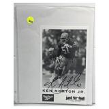Signed Ken Norton Jr San Francisco 49ers B/W Signed Ken Norton Jr San Francisco 49ers B/W