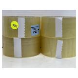 4 New rolls clear shipping/packing tape 4 New rolls clear shipping/packing tape