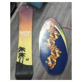 Wet Skimboard w/snowboard, 4in & 58in long Wet Skimboard w/snowboard, 4in & 58in long