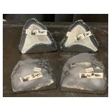 4-Clean cut geodes, 4x2x3.5in 4-Clean cut geodes, 4x2x3.5in