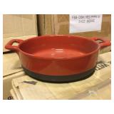 9 crates of Red Casserole dishes by Revol France, 9 crates of Red Casserole dishes by Revol France,