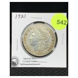1921 Signature Series Silver Morgan Dollar 1921 Signature Series Silver Morgan Dollar