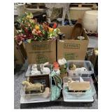 Collectibles, candles, faux flowers and more home Collectibles, candles, faux flowers and more home