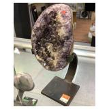 Amethyst Geode W/stand, 5x4x9 In Amethyst Geode W/stand, 5x4x9 In