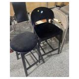 2 barstool and folding chair 2 barstool and folding chair