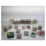 Mixed lot of sports cards in cases with stars ? Mixed lot of sports cards in cases with stars ?