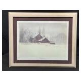 Mary Campball Signed LE Print On Paper. Winter Mary Campball Signed LE Print On Paper. Winter