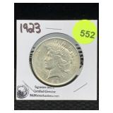 1923 Signature Series Silver Peace Dollar 1923 Signature Series Silver Peace Dollar
