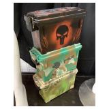3-custom Paint Ammo Crates, 5x11x7in 3-custom Paint Ammo Crates, 5x11x7in
