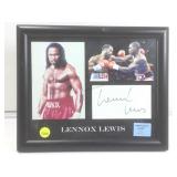Lennox Lewis cut autographed framed picture Lennox Lewis cut autographed framed picture