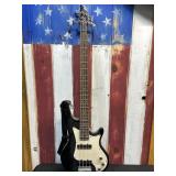 Curbow Retro 4 Bass Guitar w/ Case. Missing Curbow Retro 4 Bass Guitar w/ Case. Missing