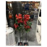2-Metal Christmas theme candle holder 5ft tall 2-Metal Christmas theme candle holder 5ft tall