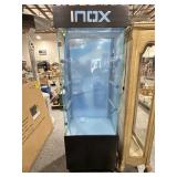 New INOX locking display cabinet W/keys, 6ft tall New INOX locking display cabinet W/keys, 6ft tall