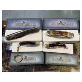 4-rough Rider Pocket Knives, 7.5in Largest One 4-rough Rider Pocket Knives, 7.5in Largest One