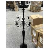 Black Nickel Plated Candelabra. Approx 42.5 in Black Nickel Plated Candelabra. Approx 42.5 in