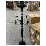 Black Nickel Plated Candelabra. Approx 42.5 in Black Nickel Plated Candelabra. Approx 42.5 in
