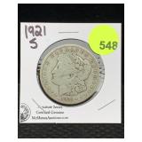 1921-s Signature Series Silver Morgan Dollar 1921-s Signature Series Silver Morgan Dollar