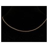 14k Gold Necklace, Tw 4.3g, Sz 16in Long 14k Gold Necklace, Tw 4.3g, Sz 16in Long