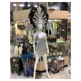 Show Girl Dress And Head Piece W/feather And Show Girl Dress And Head Piece W/feather And