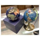 2-kalifano Gemstone Globes, 3in Diameter 2-kalifano Gemstone Globes, 3in Diameter