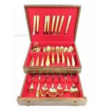 Golden Renaissance Flatware Set Service For 12+ Golden Renaissance Flatware Set Service For 12+
