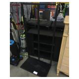 Metal rack w/slots for brackets, 25x16x53in Metal rack w/slots for brackets, 25x16x53in