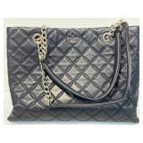 Kate Spade New York Black Quilted Tote Bag w/ Kate Spade New York Black Quilted Tote Bag w/