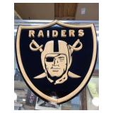 Raiders Shield Sign, 12x12in Raiders Shield Sign, 12x12in