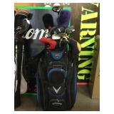 Callaway Golf Bag w/clubs, and covers, see photos Callaway Golf Bag w/clubs, and covers, see photos