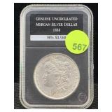 1888 Silver Morgan Dollar Cased 1888 Silver Morgan Dollar Cased