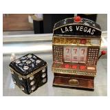 Kalifano Las Vegas Slot Machine & Dice Trinket Kalifano Las Vegas Slot Machine & Dice Trinket
