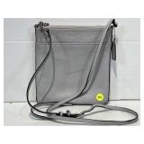 Coach Gray Pebble Leather Crossbody Bag Coach Gray Pebble Leather Crossbody Bag