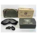 Vtg Medical Supply Co First Aid Kit & military Vtg Medical Supply Co First Aid Kit & military