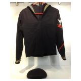 Vtg Naval hat & top sz small Vtg Naval hat & top sz small