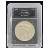 1927-s Silver Peace Dollar Cased 1927-s Silver Peace Dollar Cased