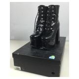 Trance occult luxury killstar black boots. Size