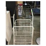 Folding grocery cart, 12x16x34in