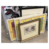 Assorted framed dog wall art. Largest approx