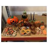 Fall, Halloween household decor items.