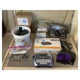 Assorted electronics. Computer parts.