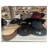 Assorted fashion hats