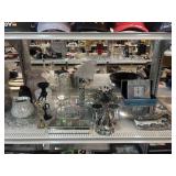 Assorted Chrome home decor and more.