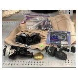 2 Mitchell fishing reels, Bushnell Binoculars,