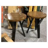 2-wood side tables, 18x24in