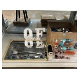 Assorted body wash, perfume, body oil, bottles,