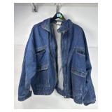 Adidas denim jacket size faded. Looks XXL